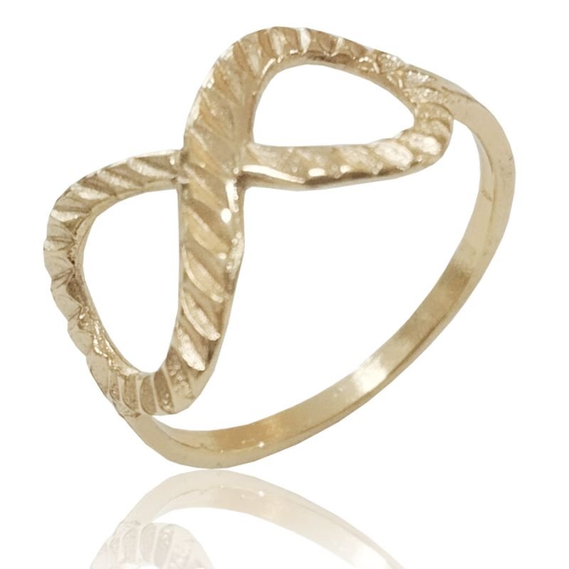 Anel Infinito - Folheado a Ouro 18k