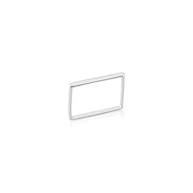 Anel Quadrado - Prata 925