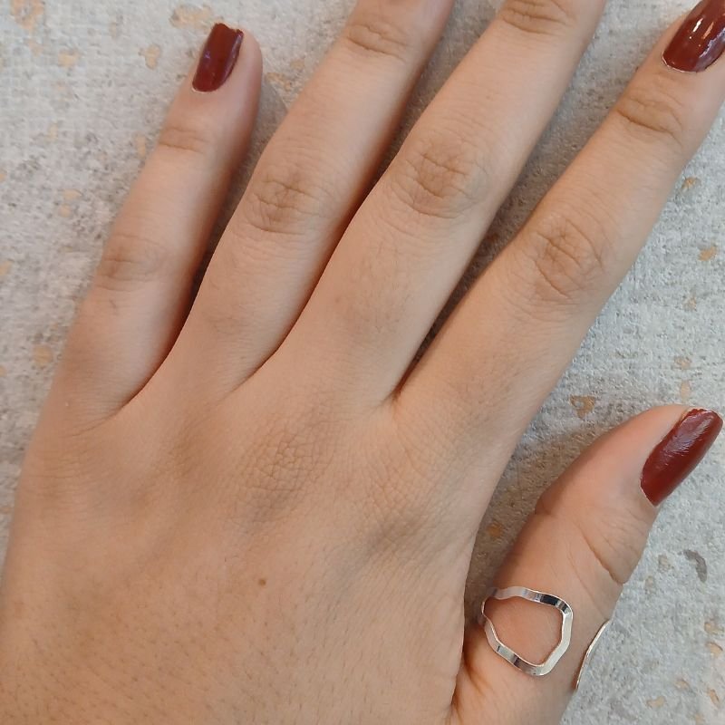 Anel Regulável - Prata 925