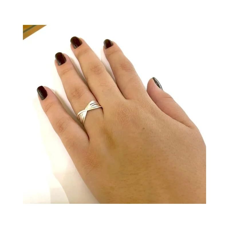 Anel Trançado - Prata 925