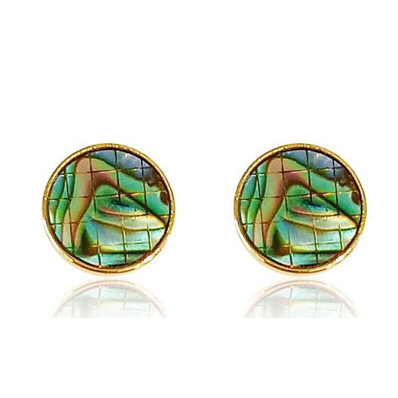 Brinco Abalone - Folheado a Ouro 18k