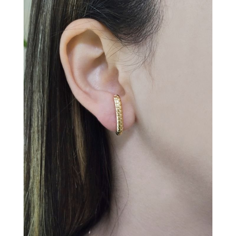 Brinco Ear Hook - Folheado a Ouro 18k