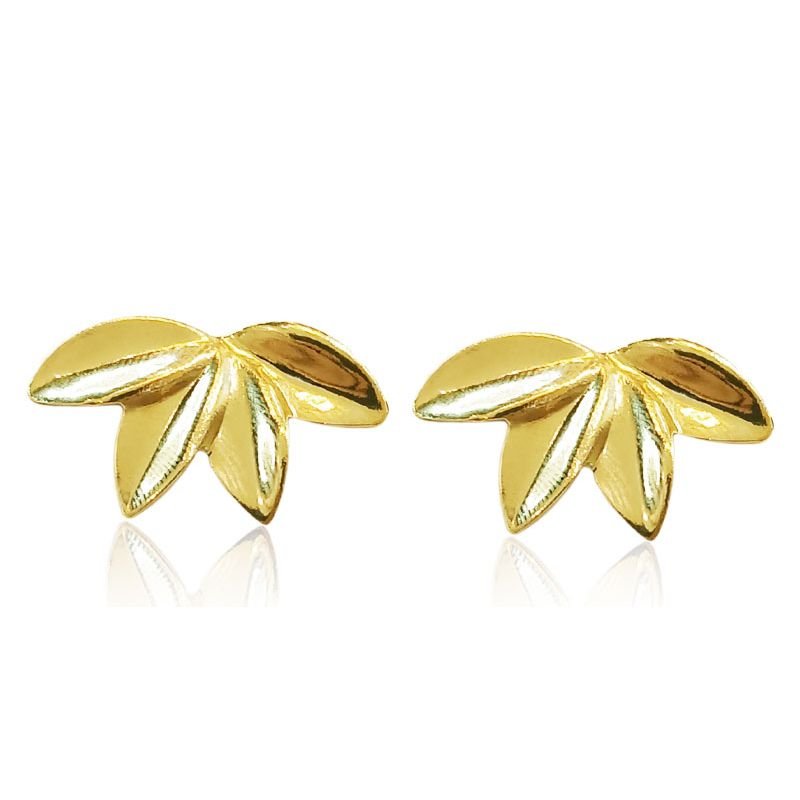 Brinco Folhas - Folheado a Ouro 18k