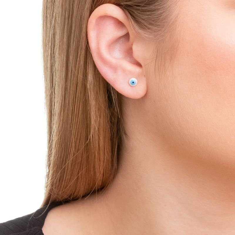 Brinco Olho Grego - Prata 925