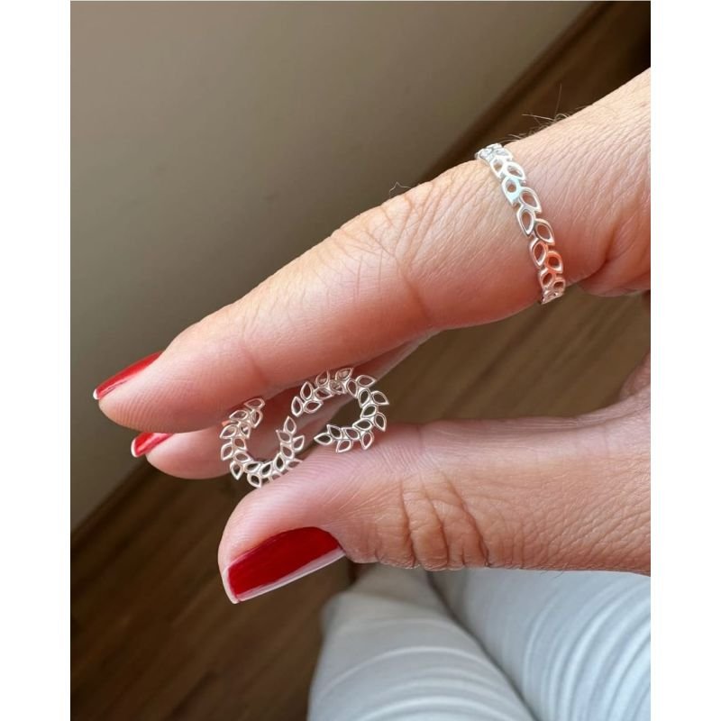 Brinco Ramos - Prata 925