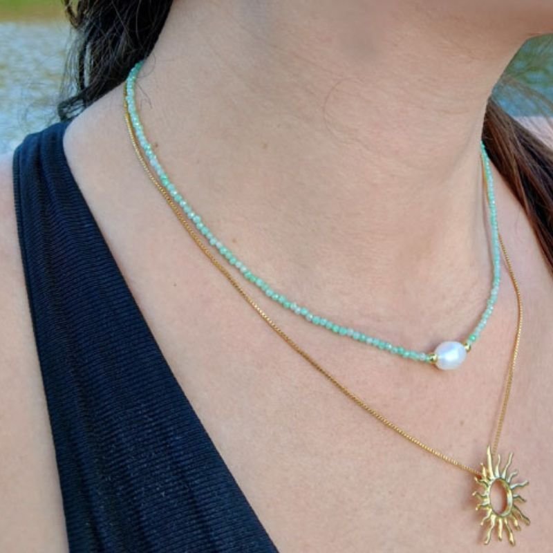 Conjunto Sol - Folheado a Ouro 18k