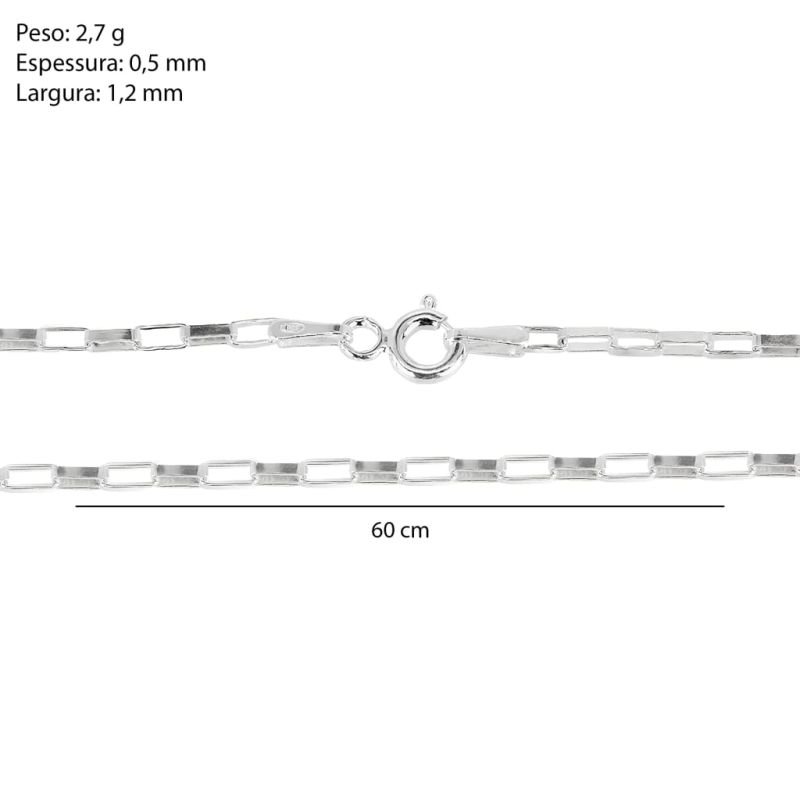 Corrente Cartier - Prata 925