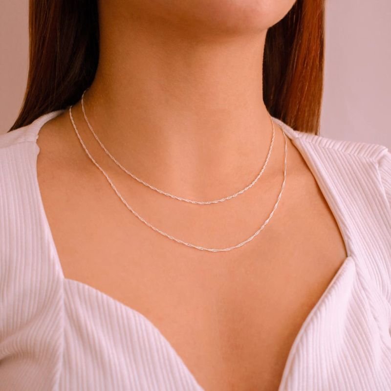 Corrente Singapura - Prata 925