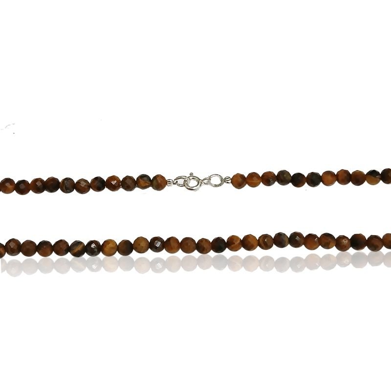 Gargantilha Olho de Tigre - Prata 925