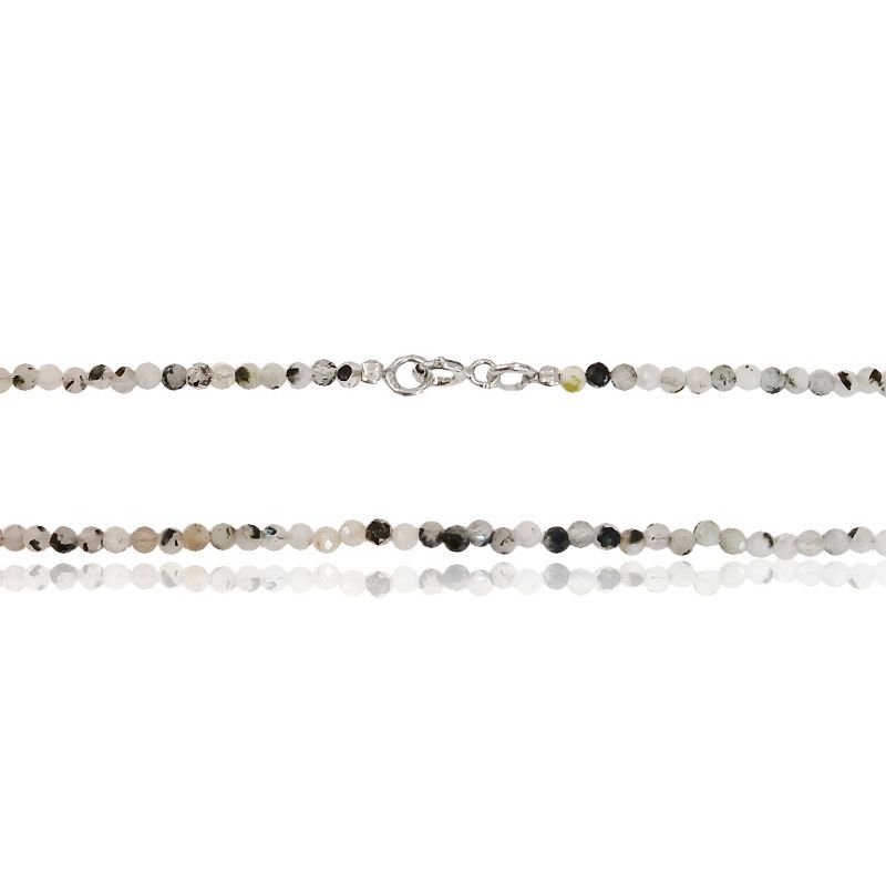 Gargantilha Pedra da Lua - Prata 925