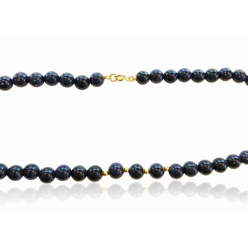 Gargantilha Pedra Natural Estrela - Folheado a Ouro 18k