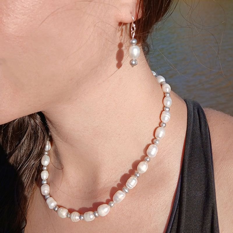 Gargantilha Pérolas - Prata 925