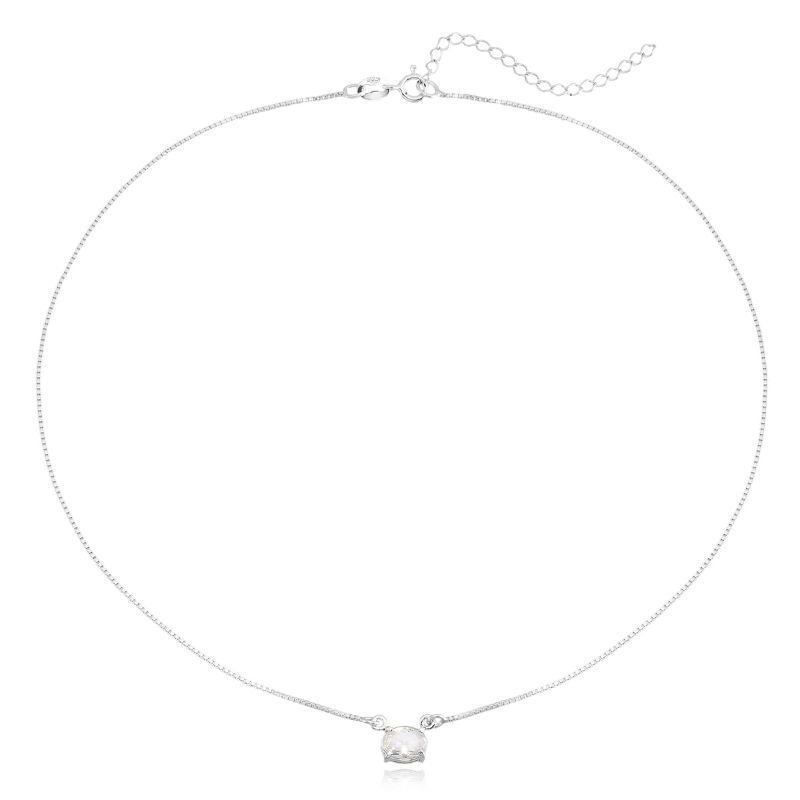 Gargantilha Ponto de Luz - Prata 925