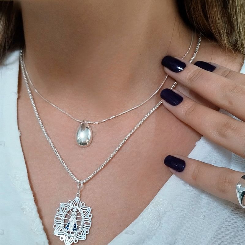 Pingente Nossa Senhora Aparecida - Prata 925