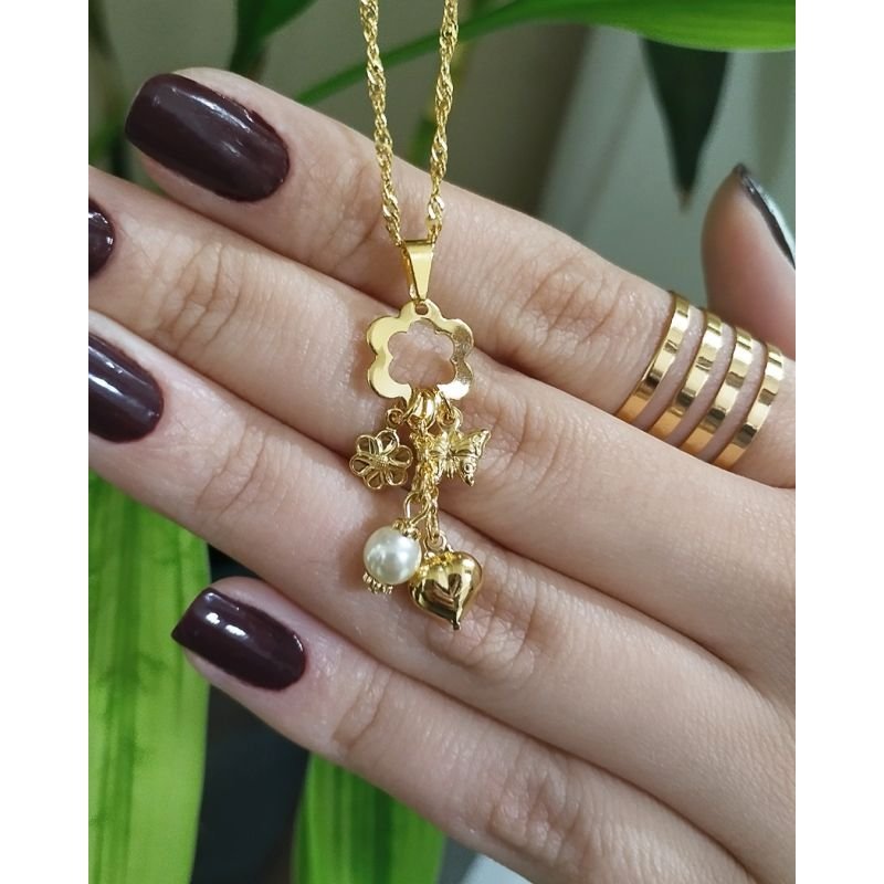 Pingente Patuá - Folheado a Ouro 18k