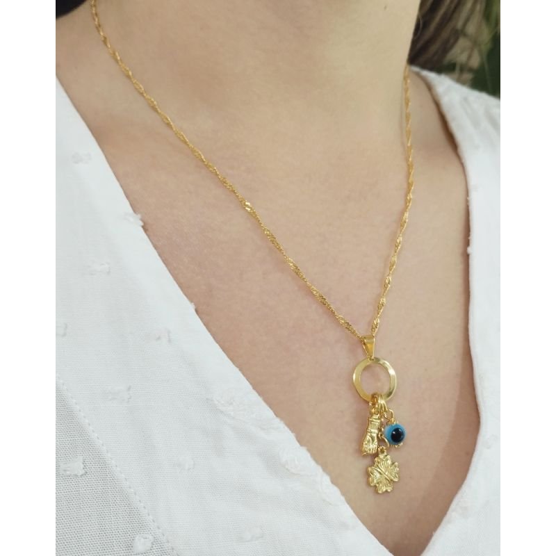 Pingente Patuá - Folheado a Ouro 18k