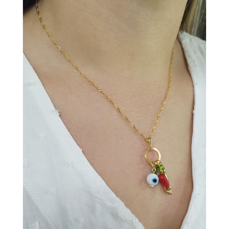 Pingente Patuá - Folheado a Ouro 18k