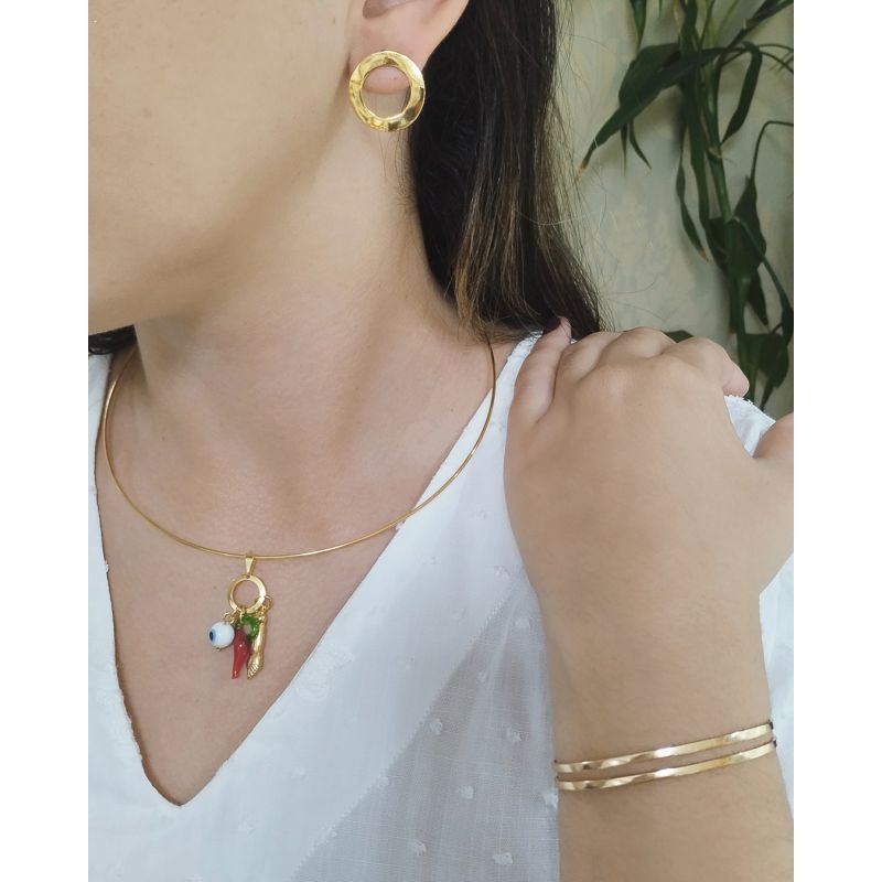 Pingente Patuá - Folheado a Ouro 18k