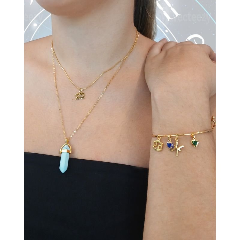 Pingente Signo Capricórnio - Folheado a Ouro 18K