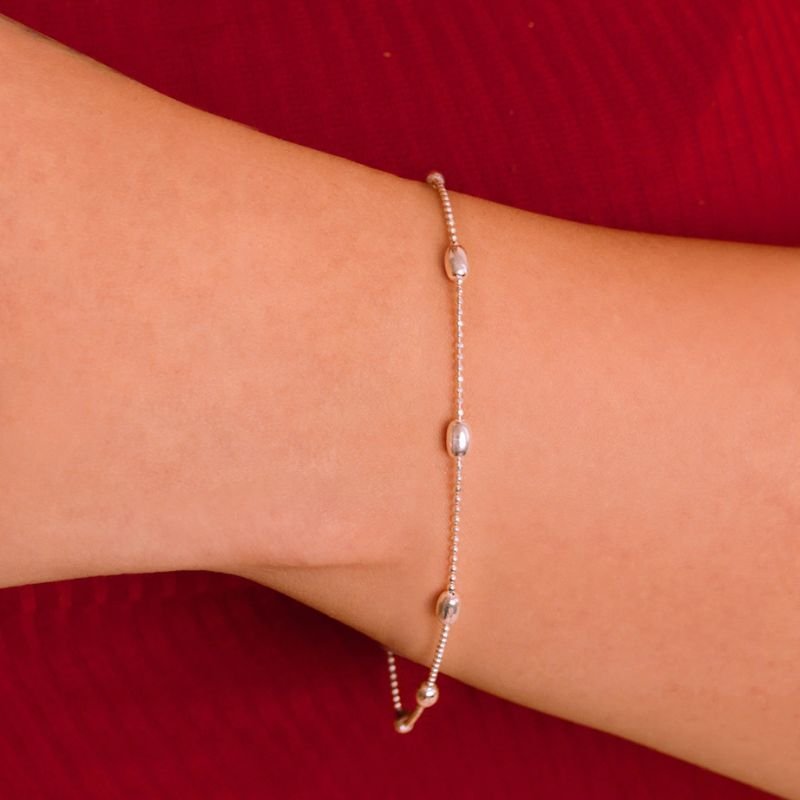 Pulseira Bolinhas - Prata 925