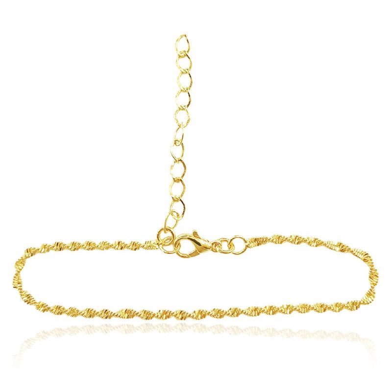 Pulseira Cordão Baiano - Folheada a Ouro 18k